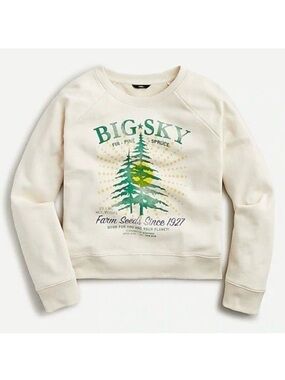 Big Sky Graphic Crewneck Sweatshirt - Cream